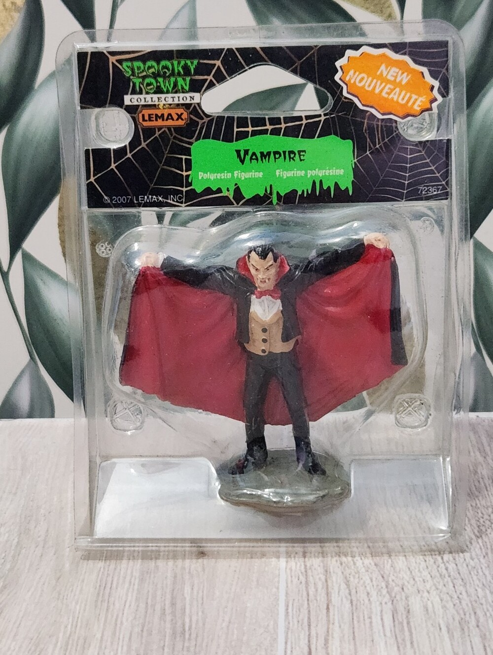Lemax Spooky Town Vampire Figurine #72367 Halloween Village Packaging